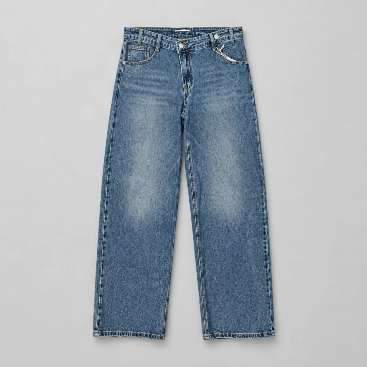 Sarah John Paris Wide Leg Jeans – Blue Washed | Größe 42 – Bild 2