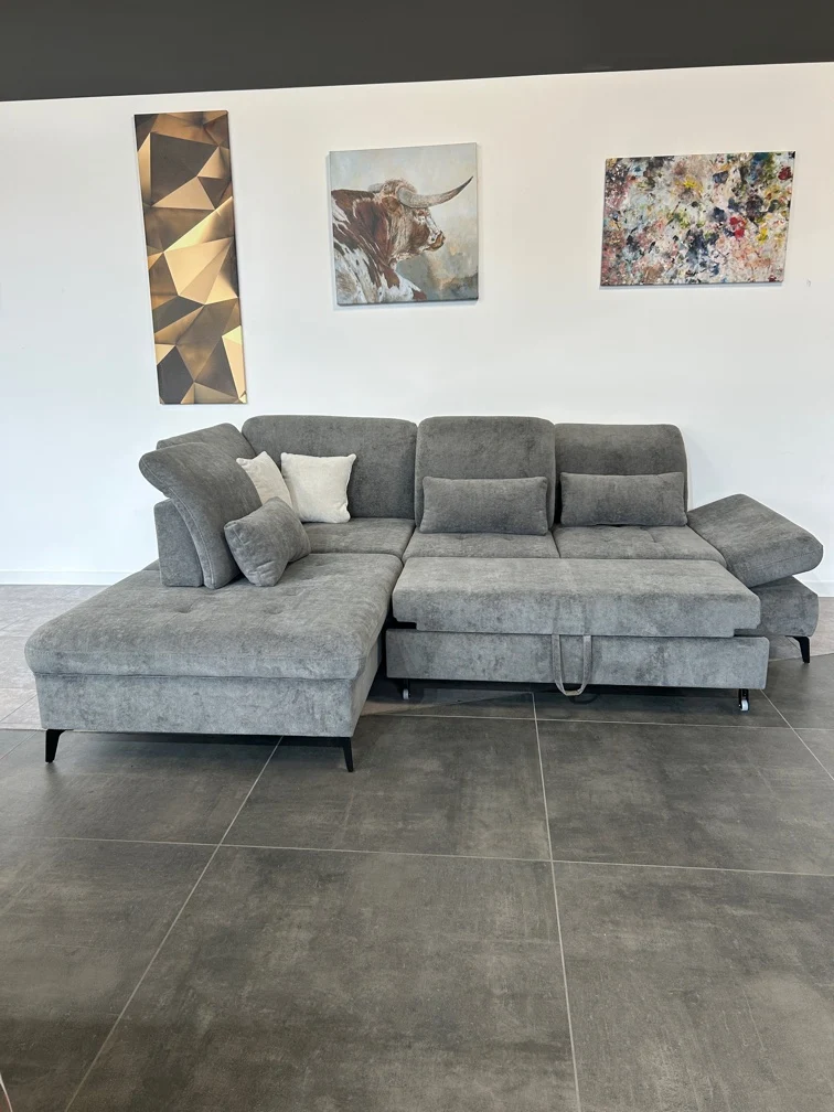 Luxus-Multifunktions-Ecke – High-End Chenille-Komfort im XXL-Format – Bild 3