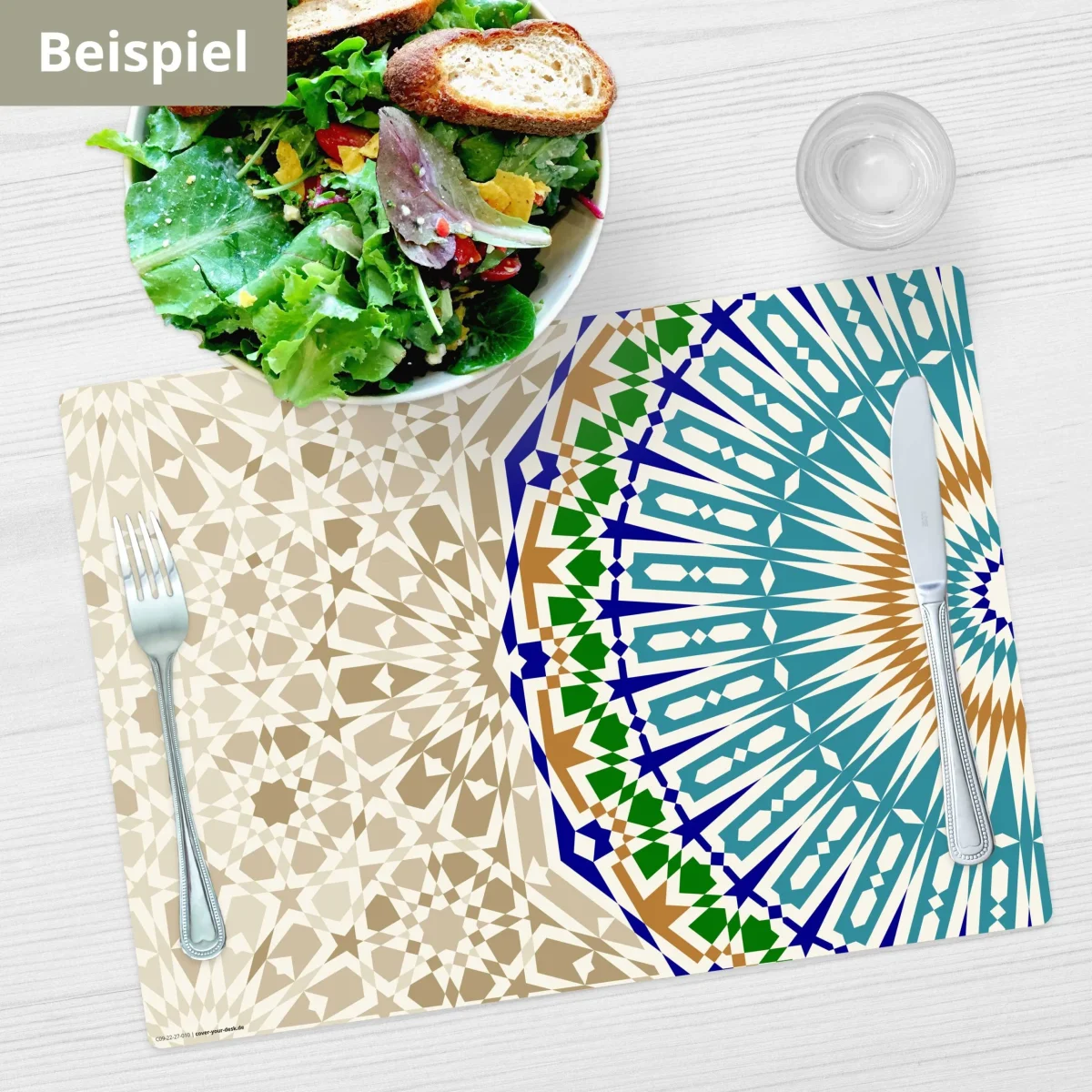 Farbiges Mosaik | Platzsets aus Premium-Vinyl 44 x 32 cm – 4 Stück – Bild 5
