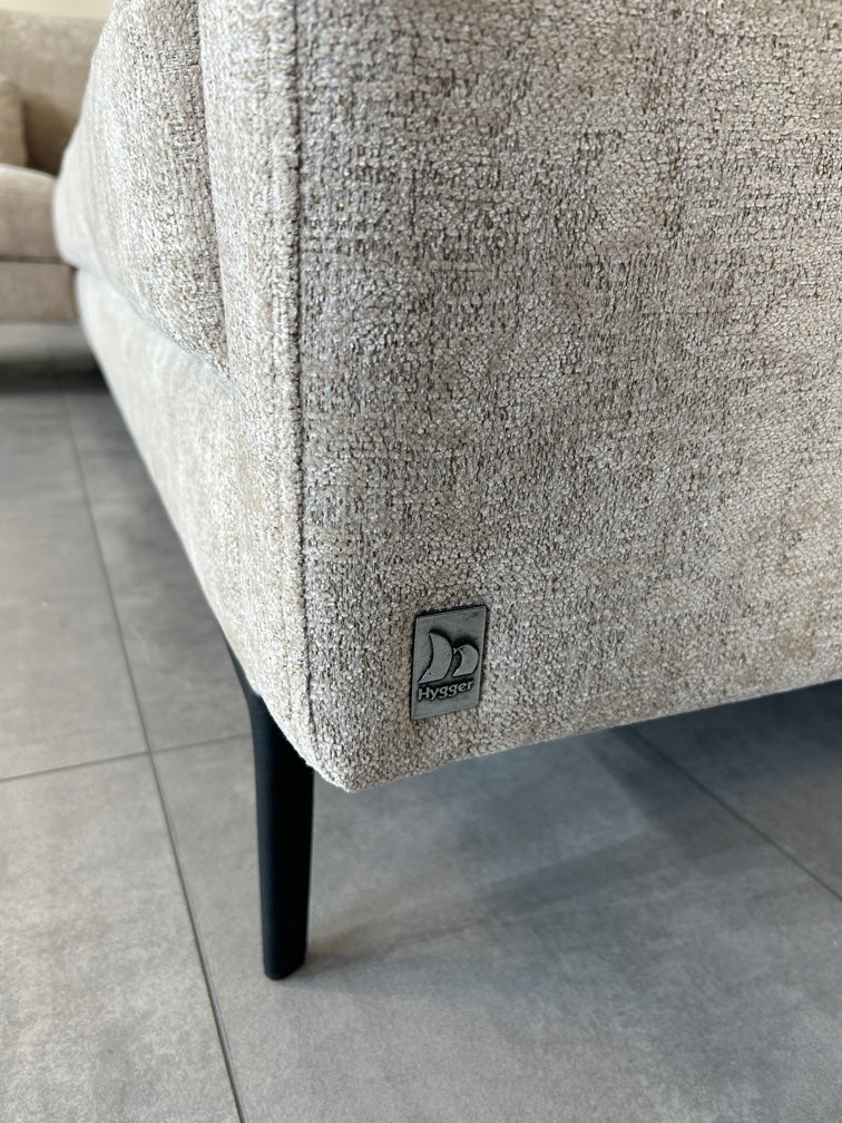 Marken-Polsterecke – Hochwertige Eleganz in Chenille Beige – Bild 5