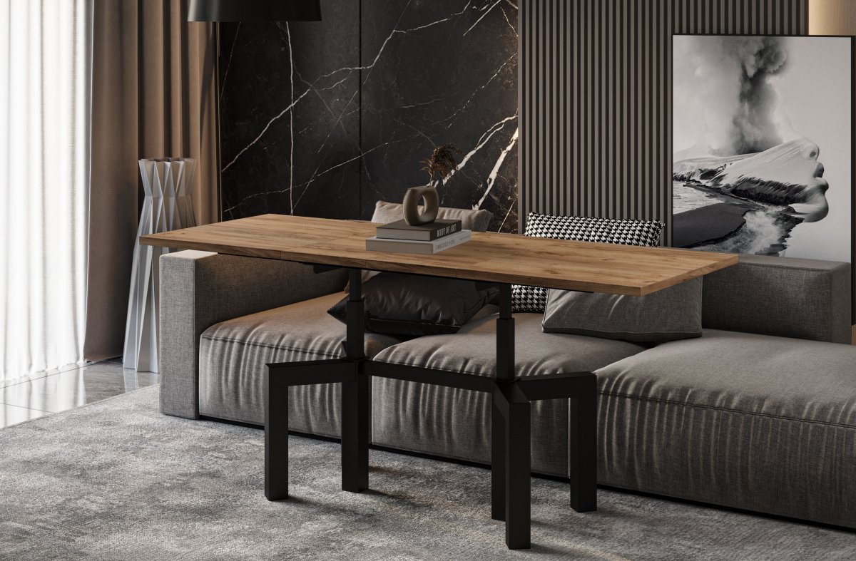 Couchtisch "Oliana" 110-170cm (Eiche Craft Gold) – Bild 2