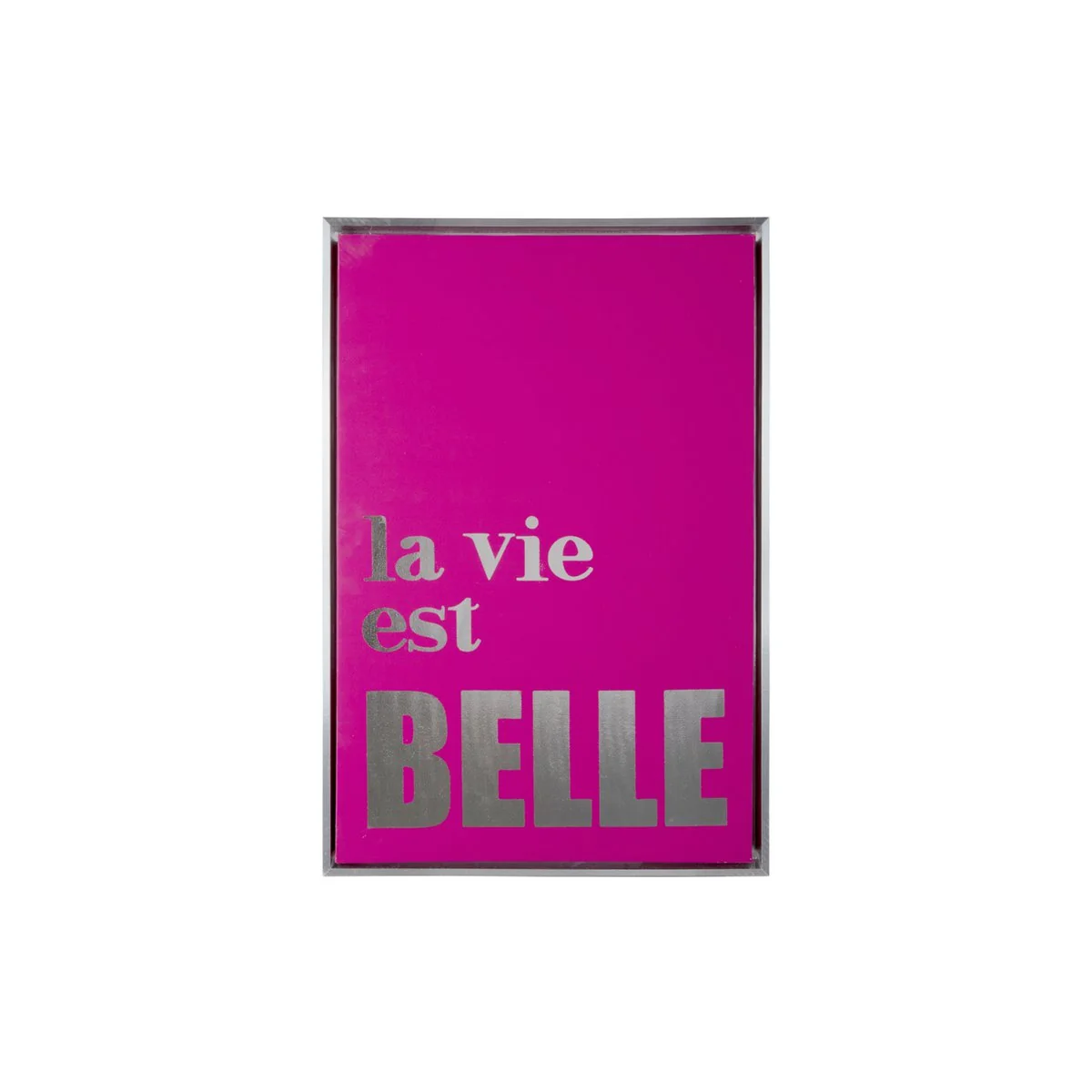 La Vie Est Belle Wandbild Rosa 60 cm – Life Is Beautiful Leinwand – Bild 2
