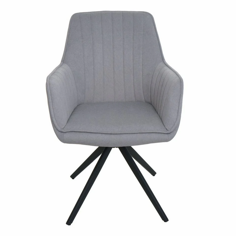 Essgruppe Lara - Weiss Hochglanz mit 6 Stühlen in Creme-Beige für 6 Personen – Bild 3