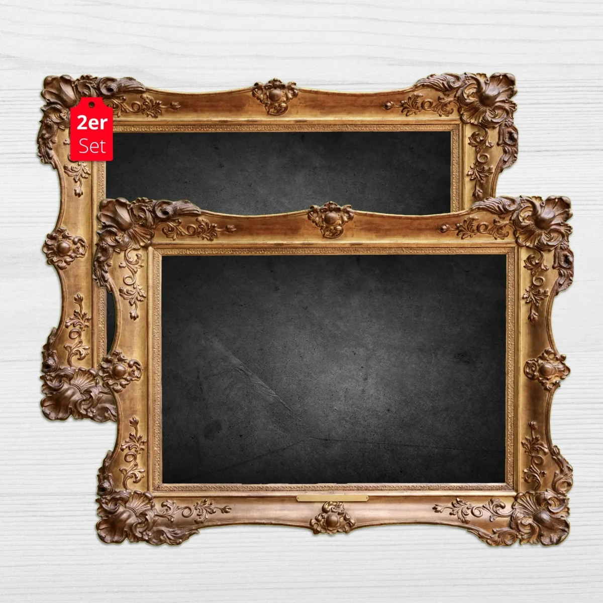 Framepad „Genua“ in gold – Tischset in eleganter Bilderrahmen – Optik aus erstklassigem Vinyl – Bild 2