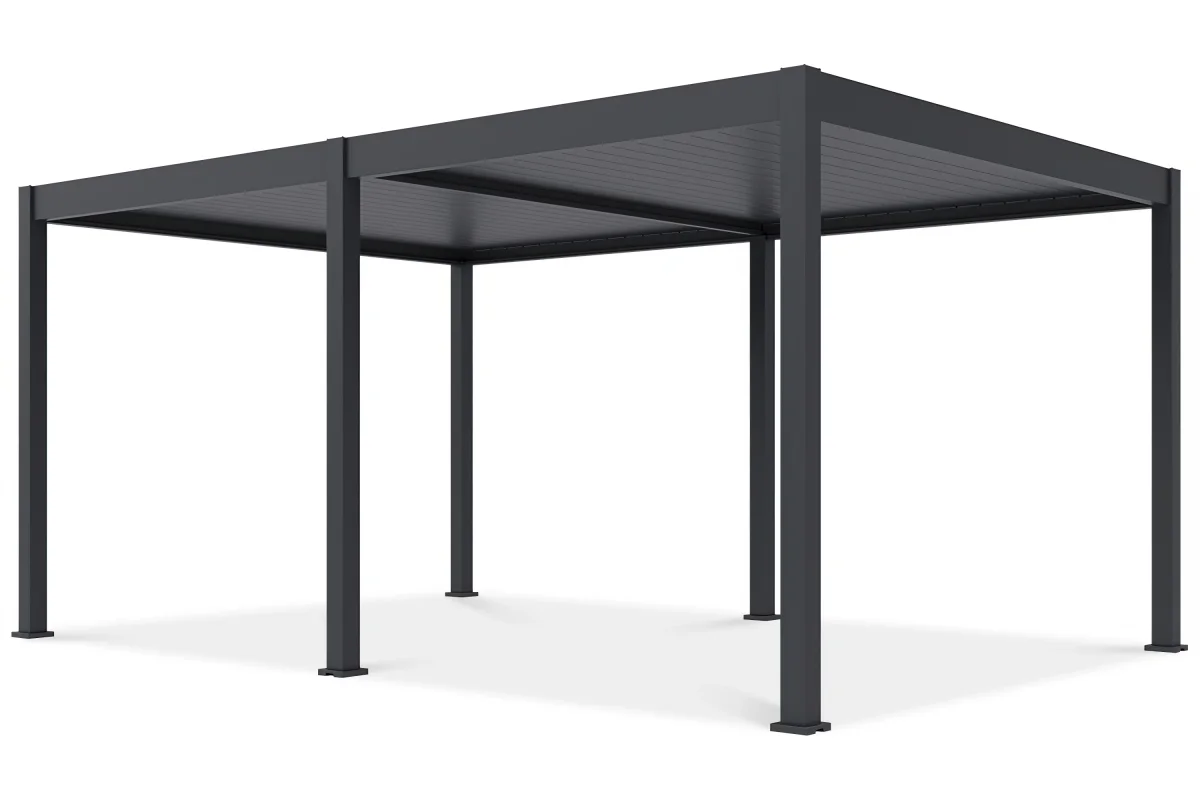 Gutroof Pergola "Deluxe Automatic" 3,6x5,3m - elektrisches Lamellendach, LED, Anthrazit – Bild 5