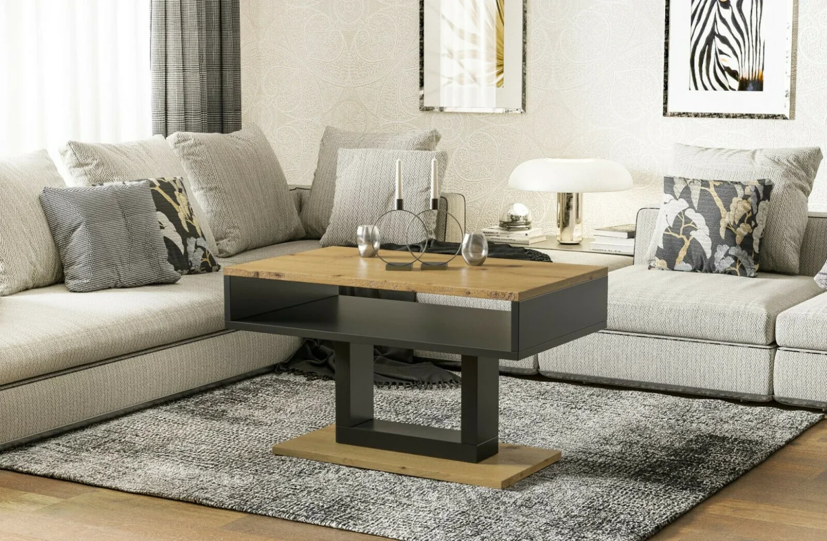 Couchtisch "Tilo" 100cm (Eiche Artisan) – Bild 2
