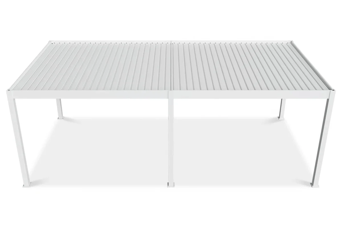 Gutroof Pergola "Deluxe" 3,6x7,2m - elektrisches Lamellendach, LED, Aluminium, Weiß – Bild 7
